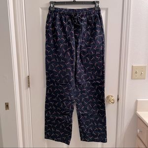 Eddie Bauer men's flannel pajama bottoms.
